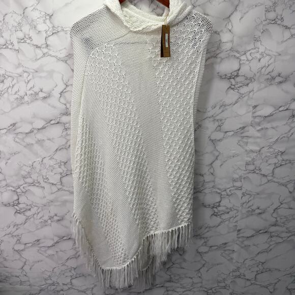 Cotton Natural Women’s Poncho Sweater One Size NEW # H197 - Picture 6 of 9